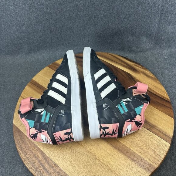 Adidas Extaball Flower High Top Sneakers Womens 9 Shoes Rare Hip Hop S74998 - Picture 9 of 11